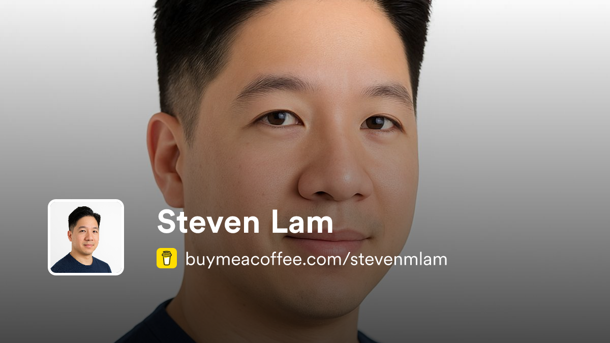 Steven Lam - Buymeacoffee