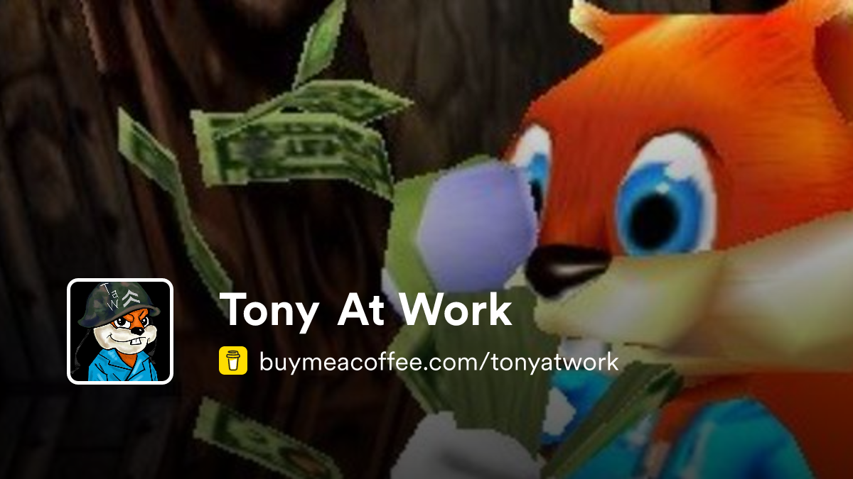 Tony At Work - Buymeacoffee