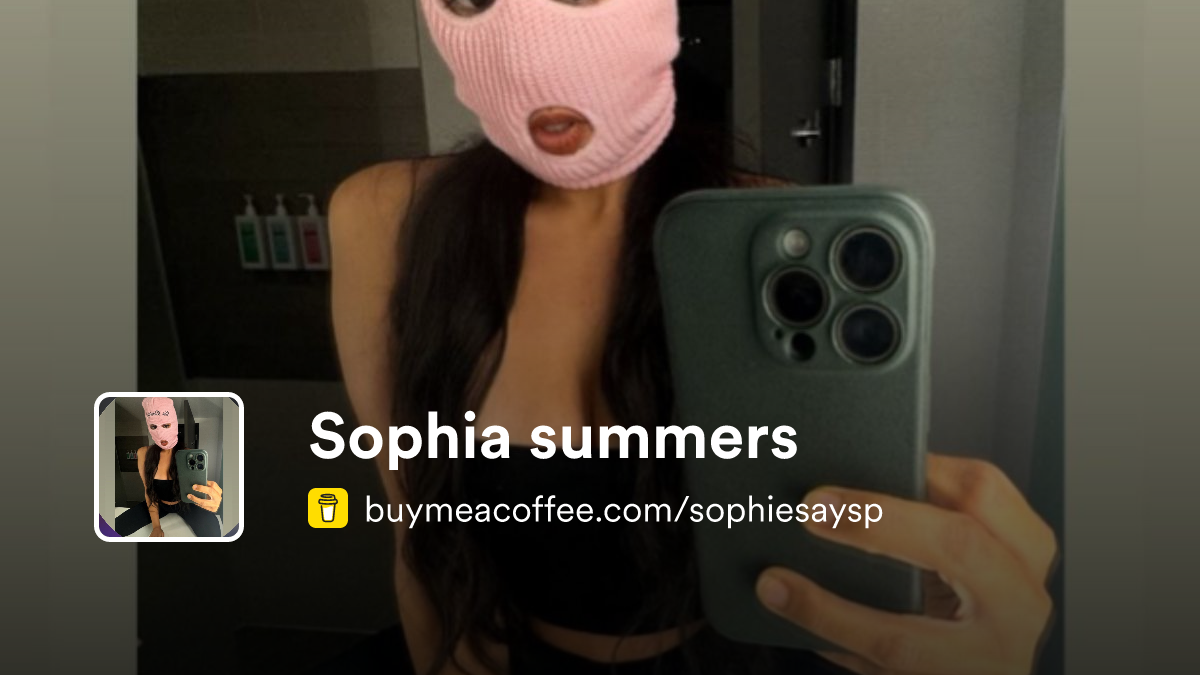 Sophia summers - Buymeacoffee