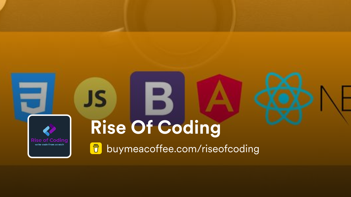 Rise Of Coding is creating web development tutorials focused on React ...