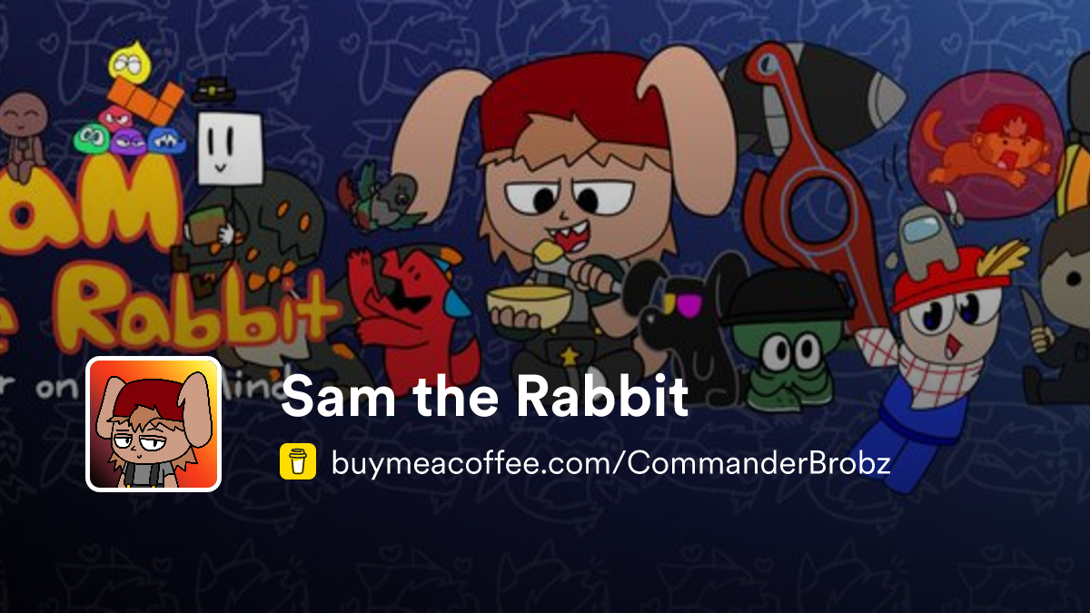 Sam the Rabbit is Creating art, graphic novels, and videos! - Buymeacoffee
