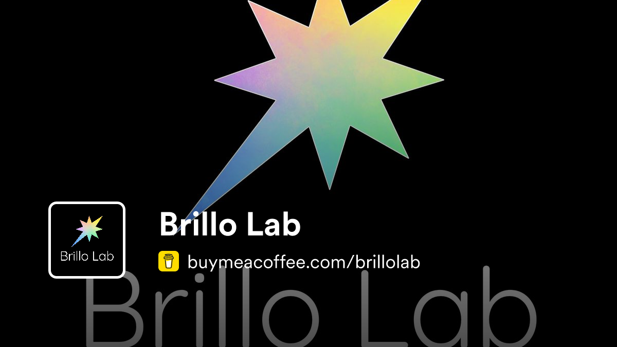 Brillo Lab - Buymeacoffee