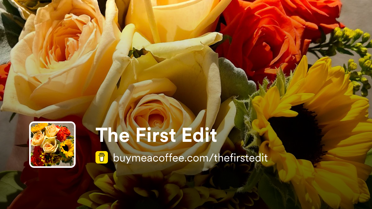 The First Edit Buymeacoffee