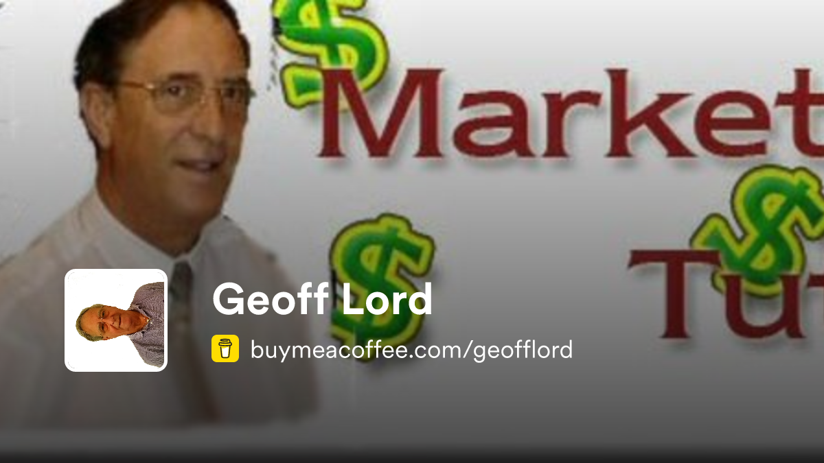 Geoff Lord is Done For You Work - Buymeacoffee