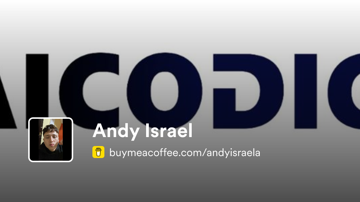 Andy Israel - Buymeacoffee