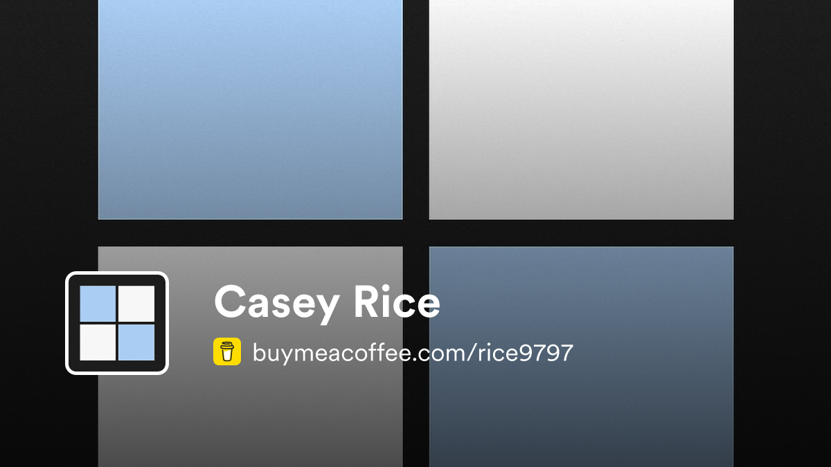 Casey Stuart Rice Casey Rice - Buymeacoffee