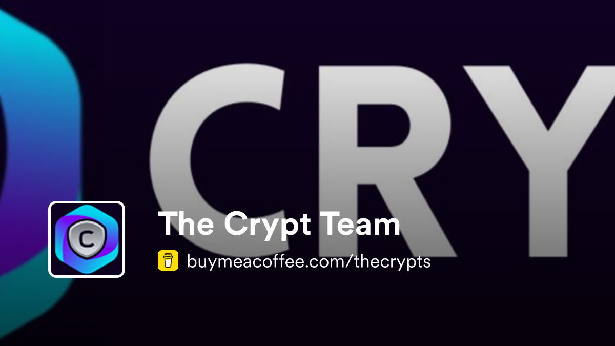 The Crypt Team is Developers of Crypt - Buymeacoffee