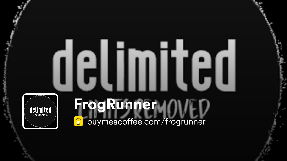 FrogRunner Buymeacoffee frogrunner-buymeacoffee