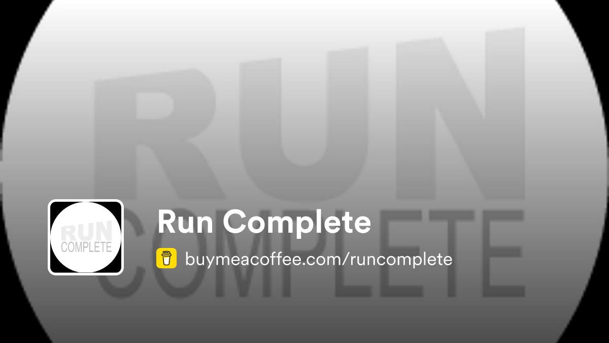 Run Complete - Buymeacoffee