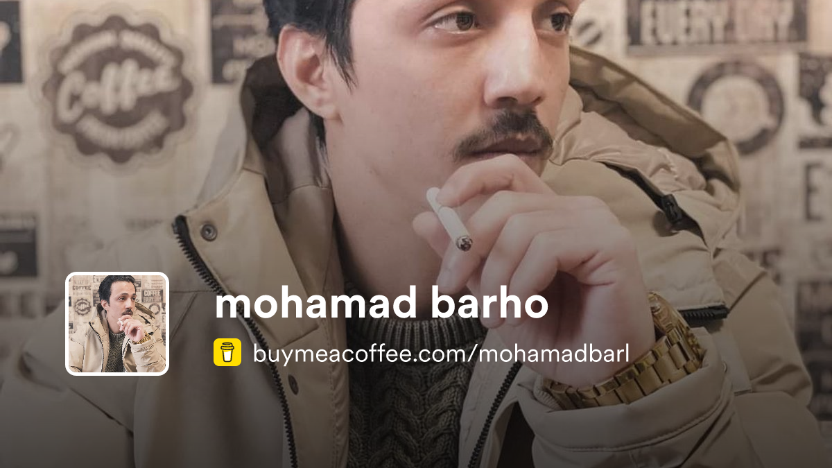 mohamad barho - Buymeacoffee