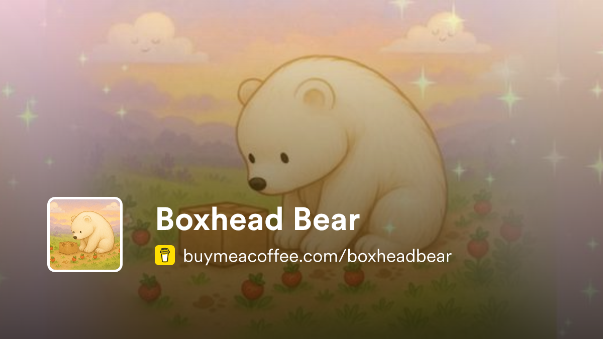 Boxhead Bear - Buymeacoffee