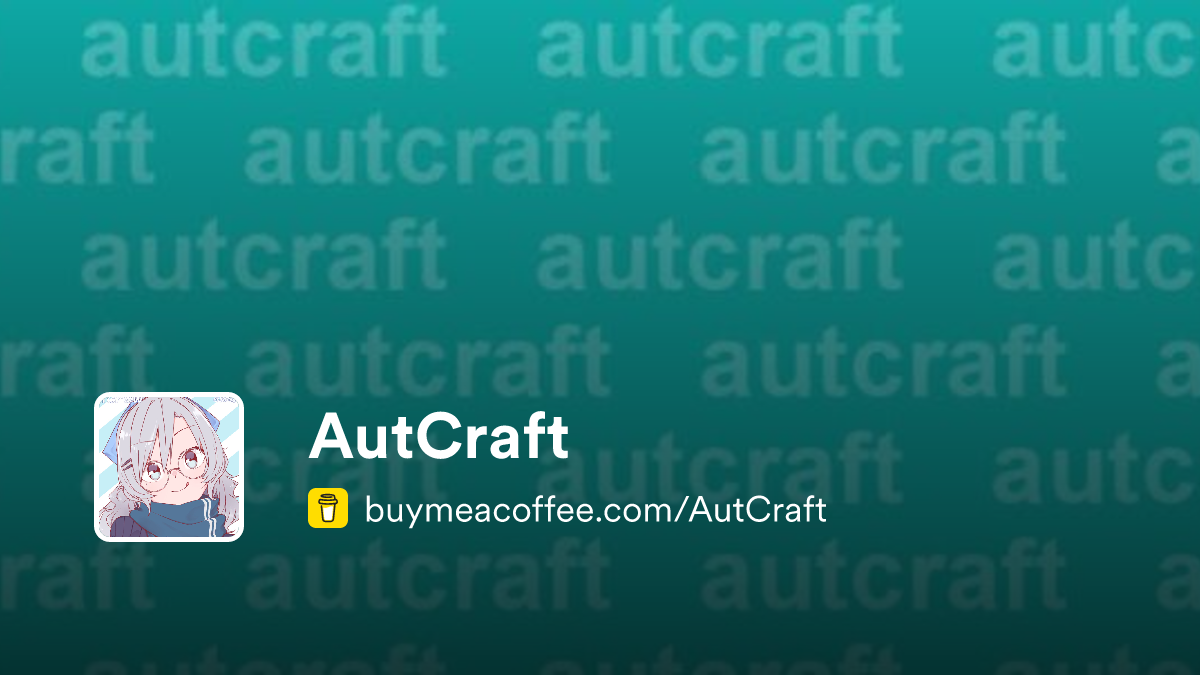 AutCraft - Buymeacoffee