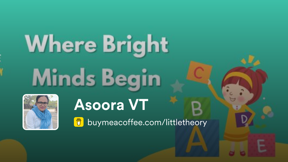 Asoora VT is Children's Learning Experience - Buymeacoffee