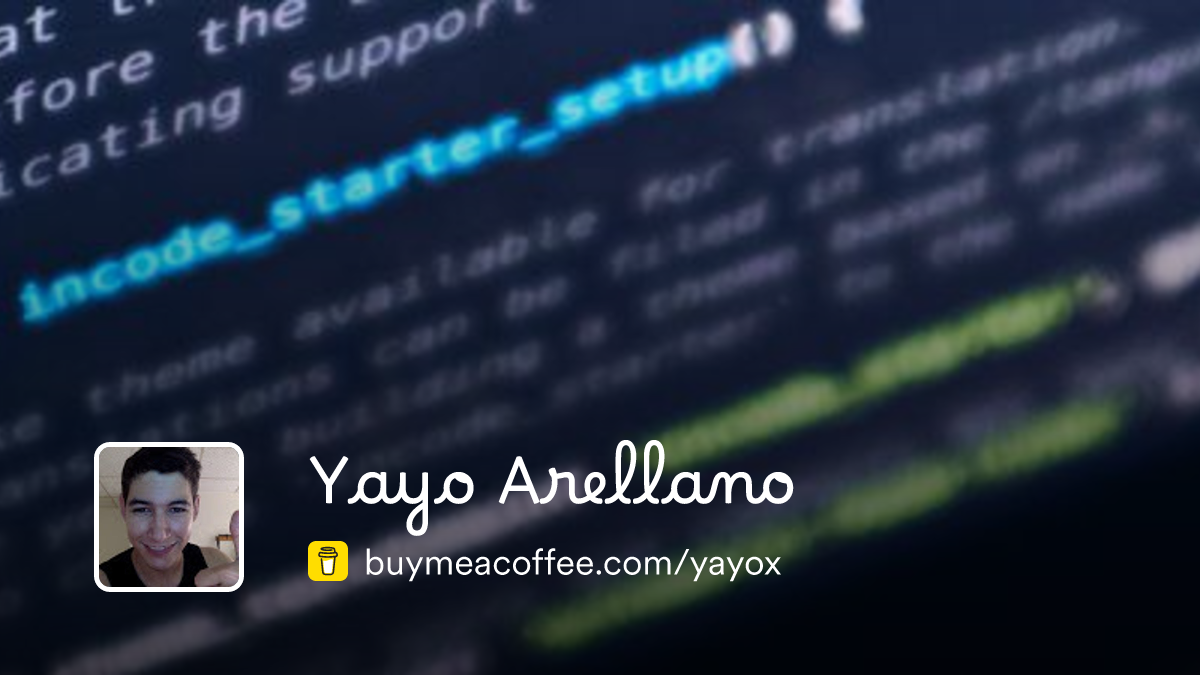 Yayo Arellano is creating coding video tutorials and apps - Buymeacoffee
