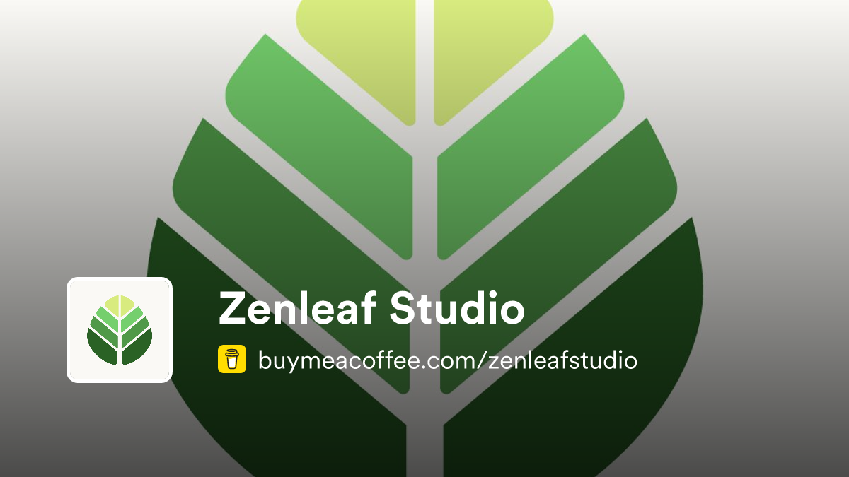 Zenleaf Studio - Buymeacoffee