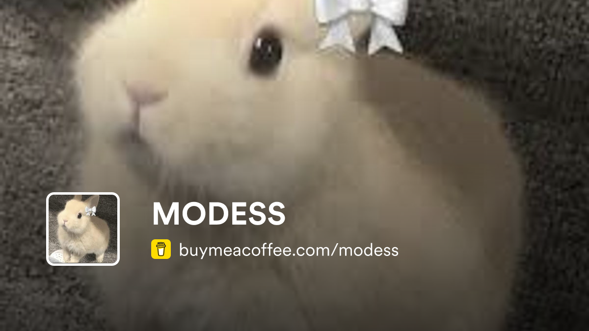 Extras | MODESS - Buymeacoffee