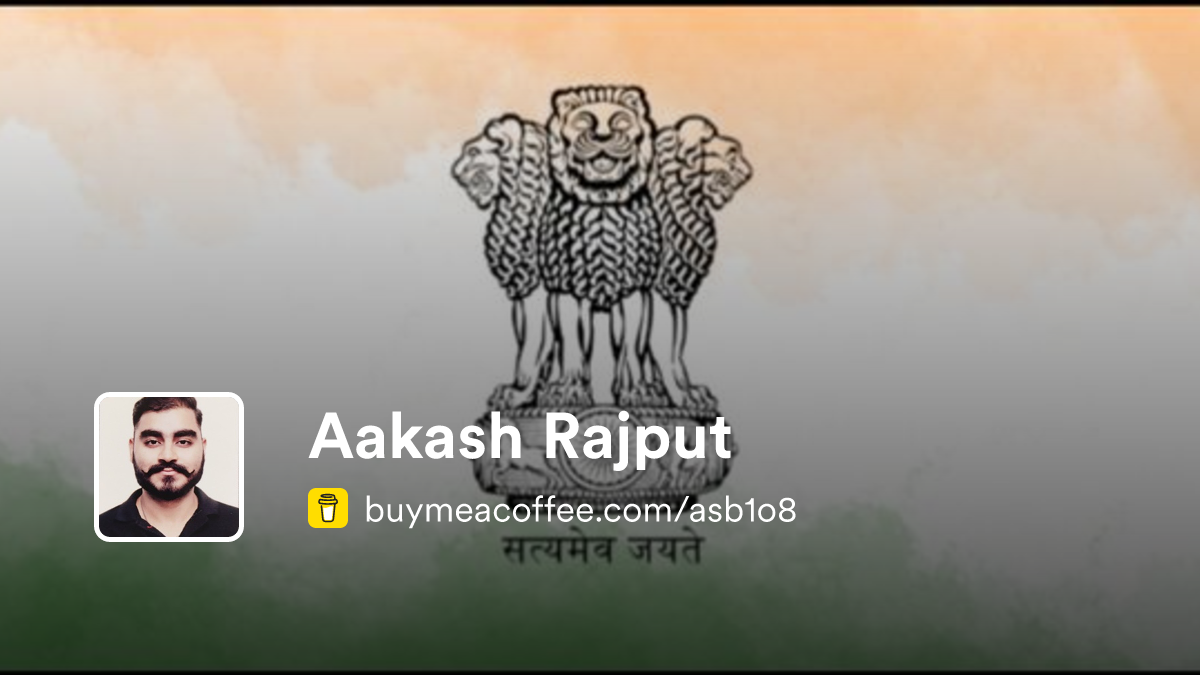 Aakash Rajput - Buymeacoffee