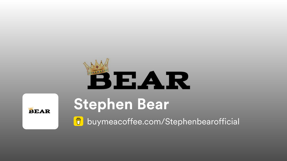 Stephen Bear - Buymeacoffee