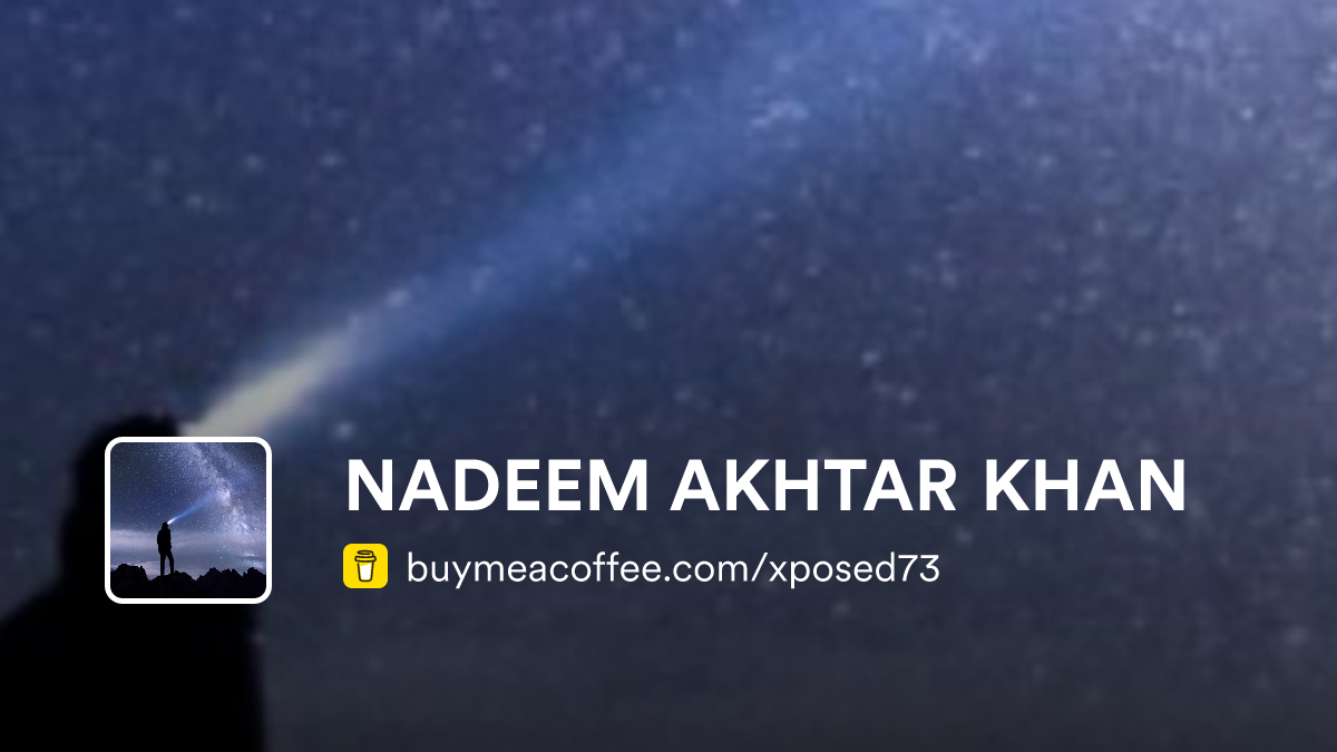 NADEEM AKHTAR KHAN is Software development, Opensource, AI - Buymeacoffee