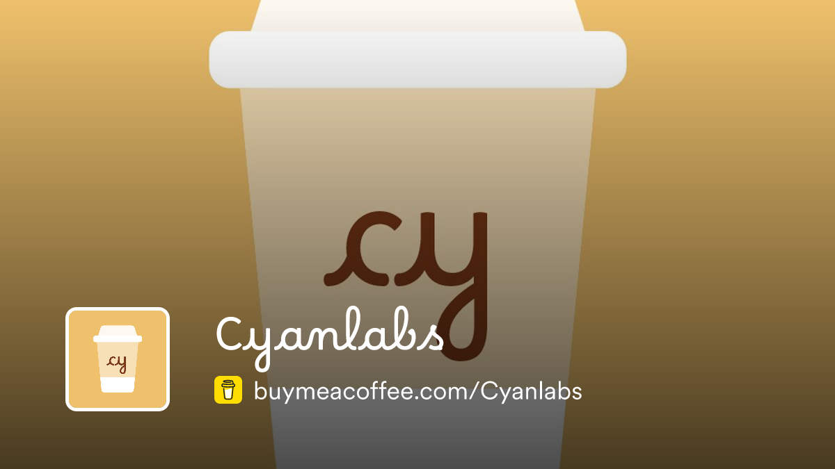 Cyanlabs - Buymeacoffee