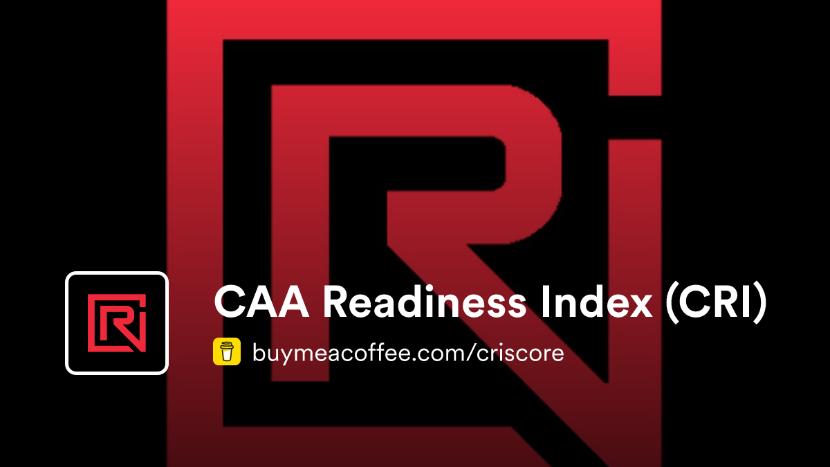 CAA Readiness Index (CRI) - Buymeacoffee