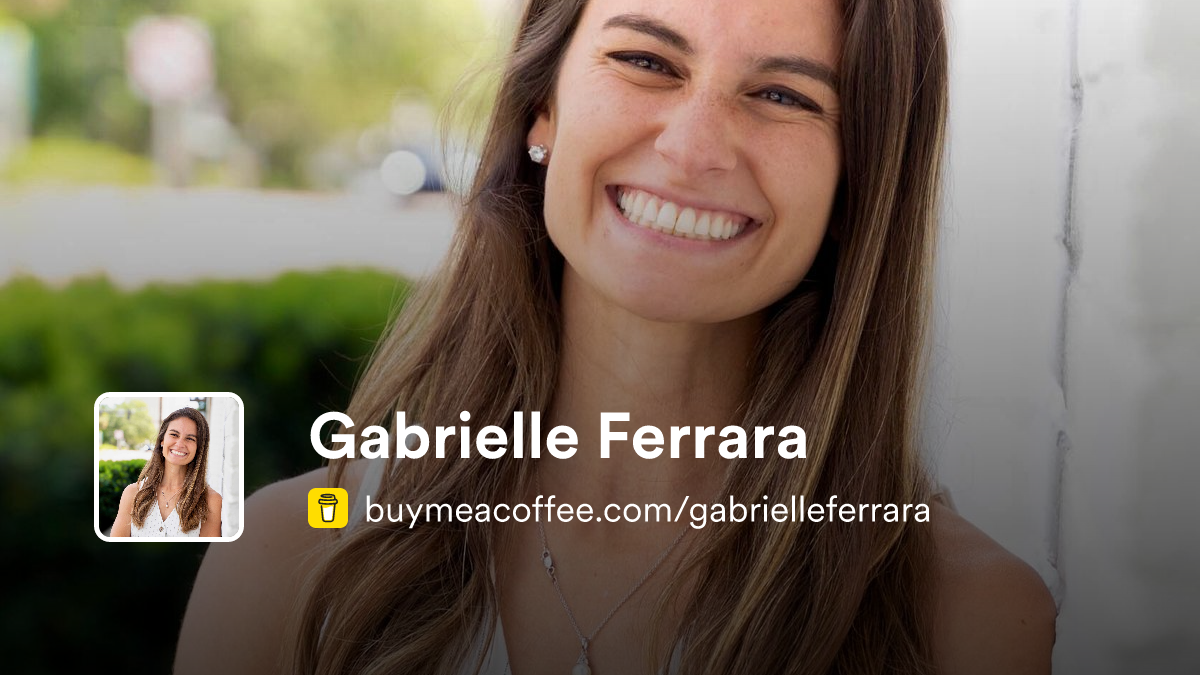 Gabrielle Ferrara Buymeacoffee gabrielle-ferrara-buymeacoffee