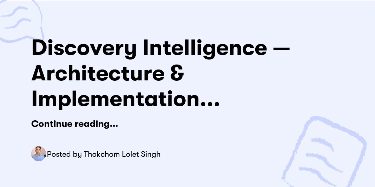 Lolet Discovery Intelligence — Architecture & Implementation Plan — Thokchom ...