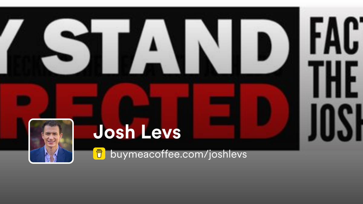 Josh Levs is Fact checking the media - Buymeacoffee
