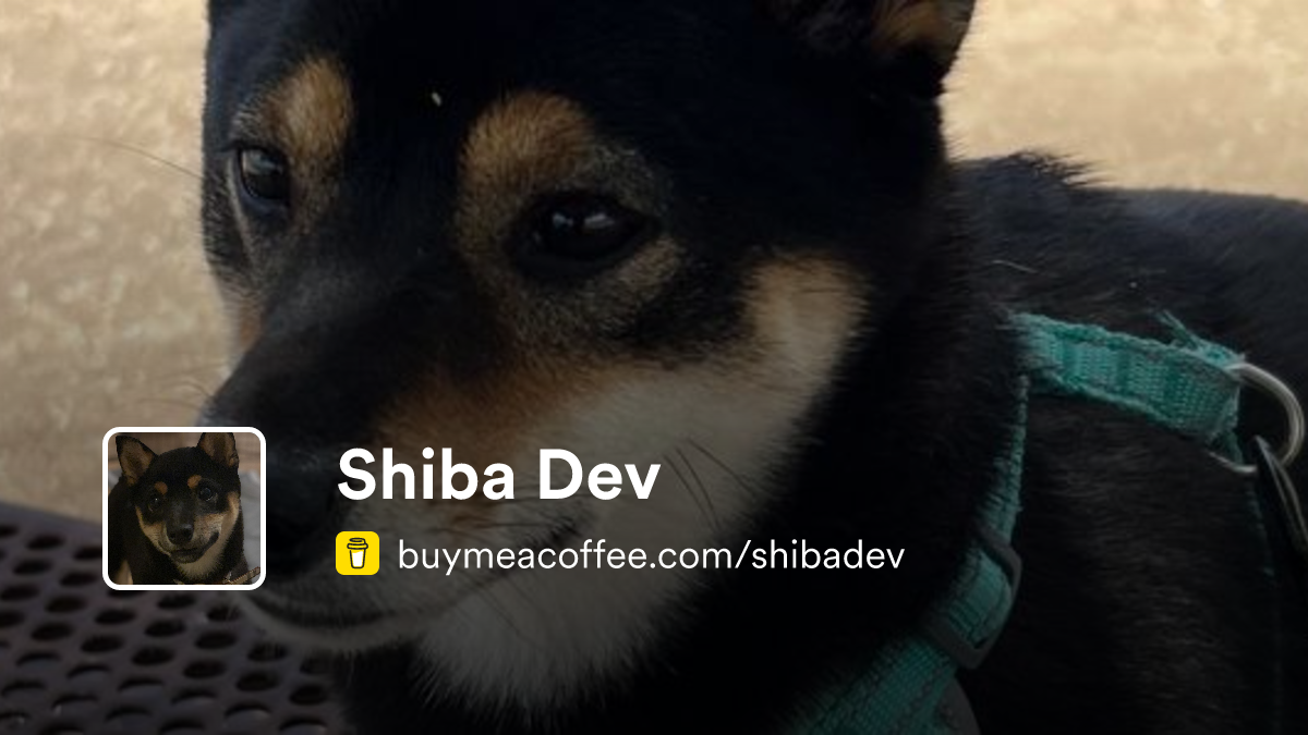 Shiba Dev - Buymeacoffee