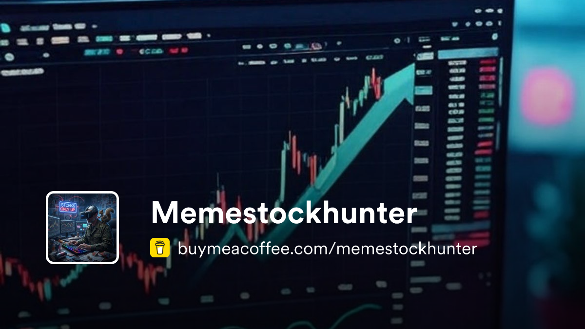 Memestockhunter is a page with meme stock alerts. - Buymeacoffee