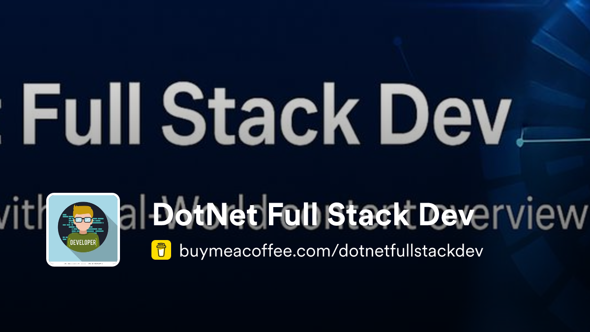 DotNet Full Stack Dev is ⭐ .NET blog posts, articles, short stories ...