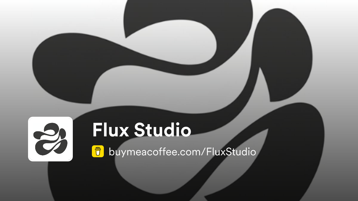 Flux Studio - Buymeacoffee