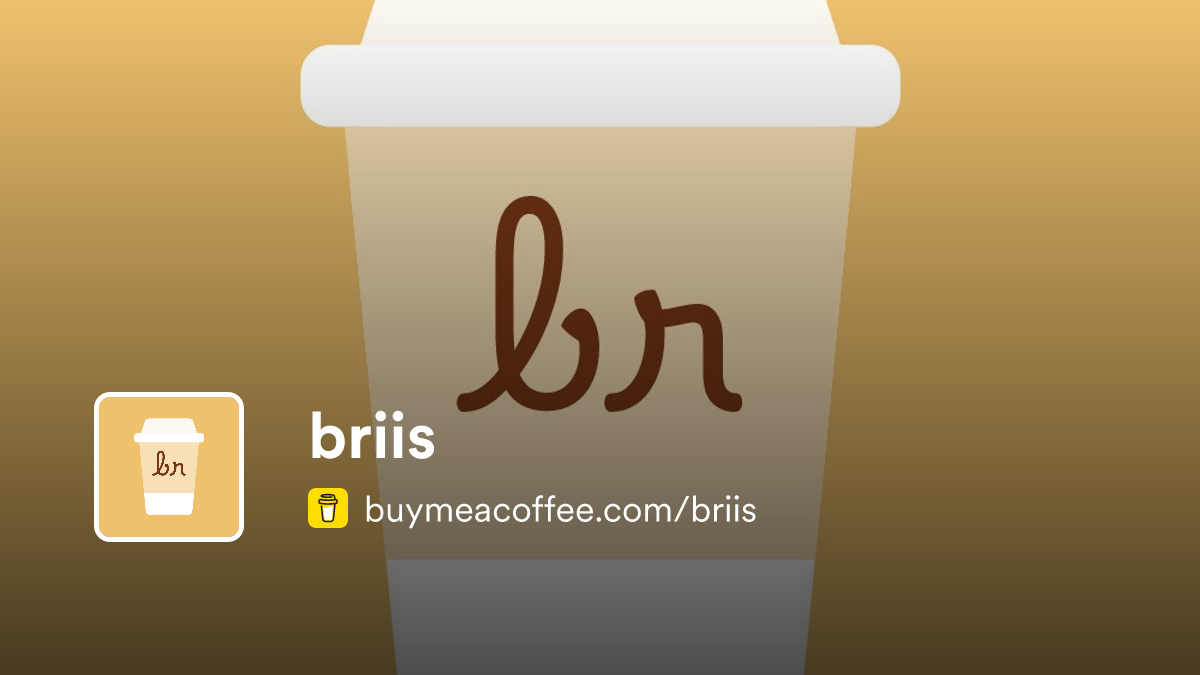 briis - Buymeacoffee