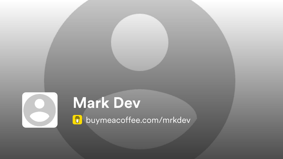 Membership | Mark Dev - Buymeacoffee