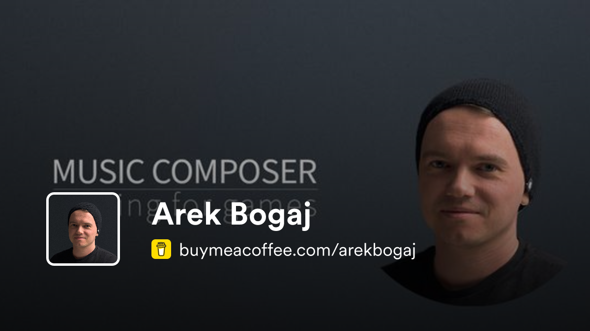 Arek Bogaj is Game composer | Orchestral & music tutorials - Buymeacoffee