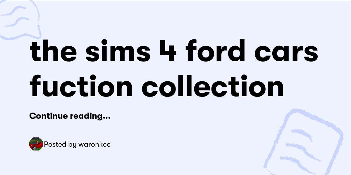 the-sims-4-ford-cars-fuction-collection-waronkcc-buymeacoffee