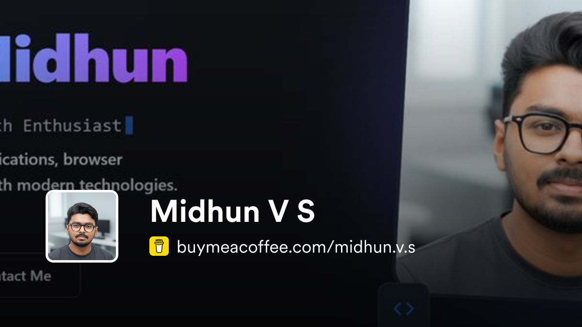 Midhun V S - Buymeacoffee