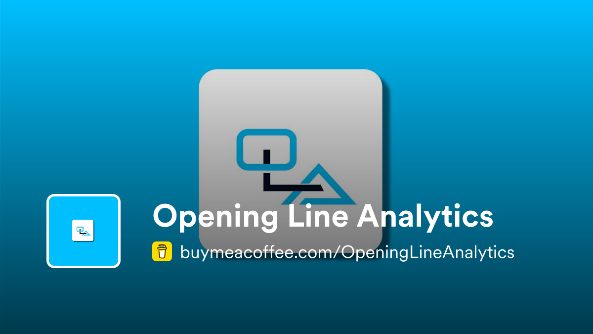 Opening Line Analytics - Buymeacoffee