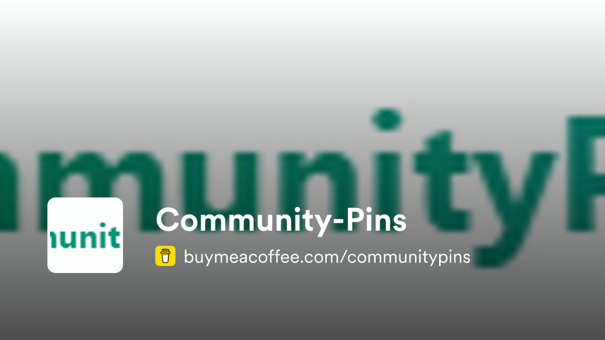 Community-Pins - Buymeacoffee