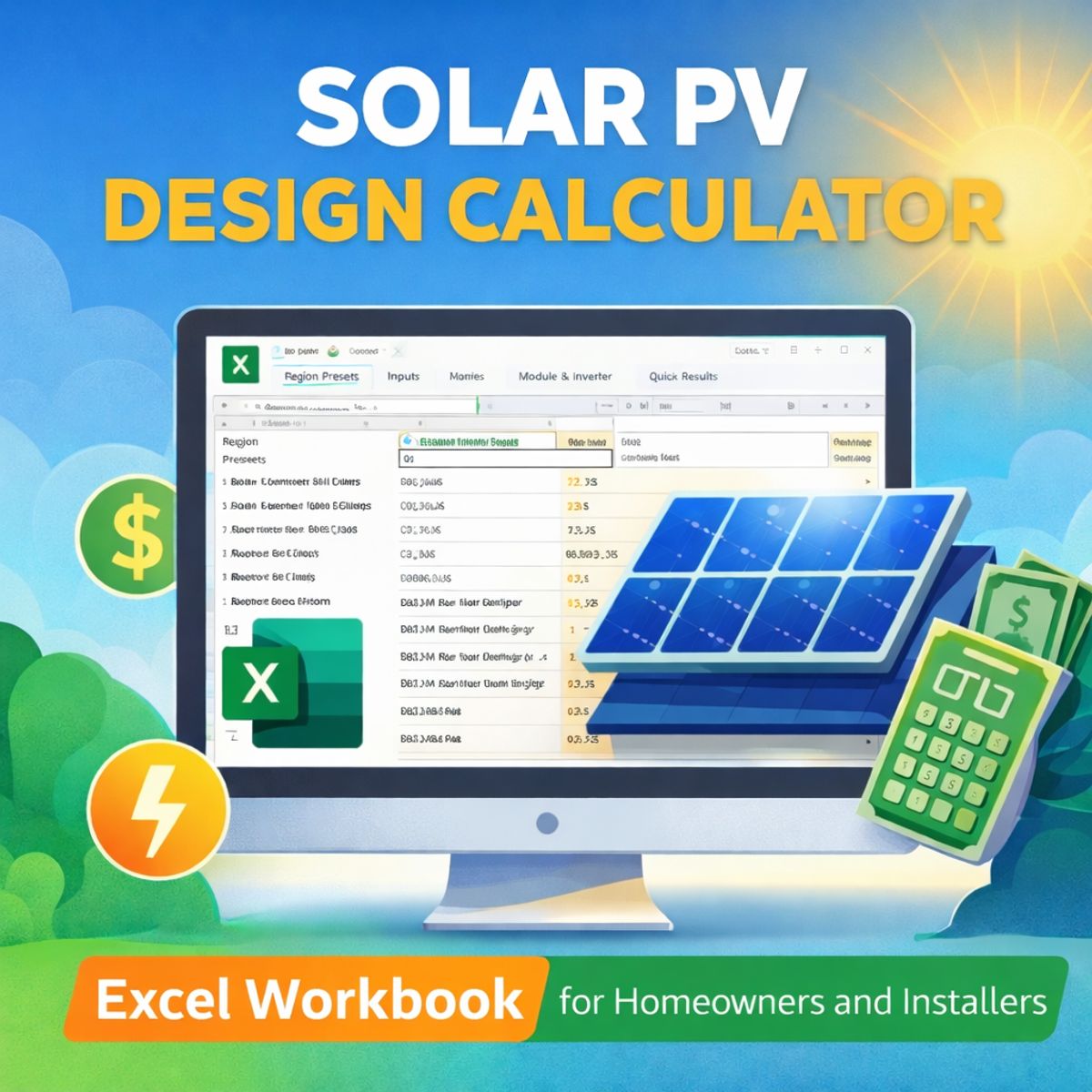 Solar Generation Spreadsheet Rooftop Solar Planning, Without Guesswork (Excel Workbook + Free Guide ...