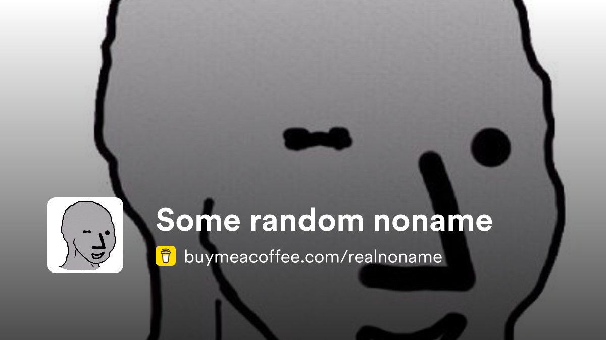 Some random noname - Buymeacoffee