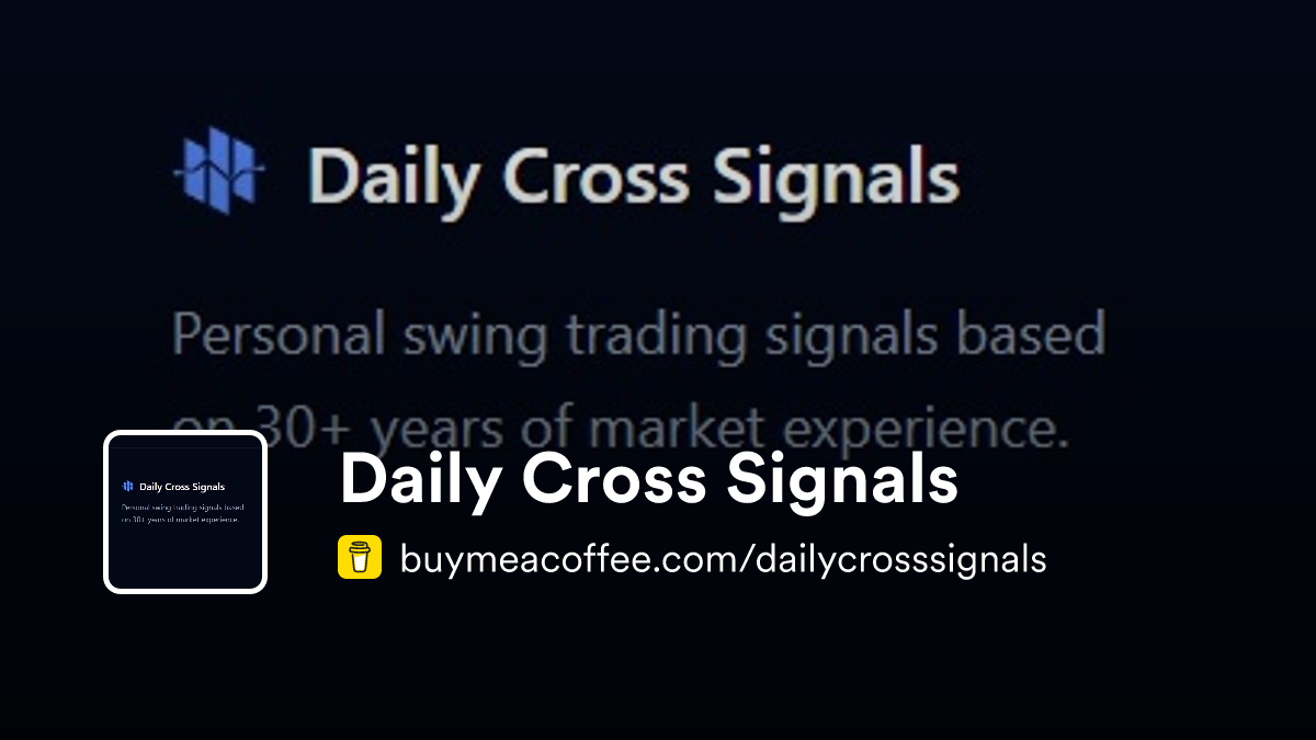Daily Cross Signals - Buymeacoffee