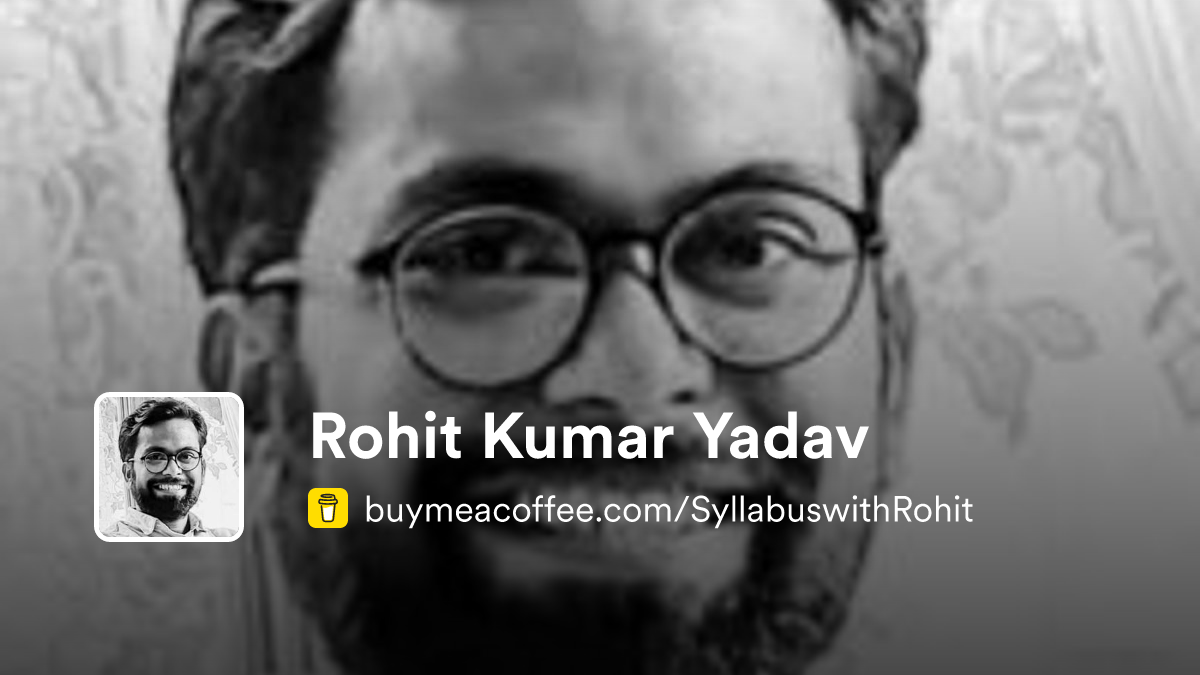 Rohit Kumar Yadav - Buymeacoffee