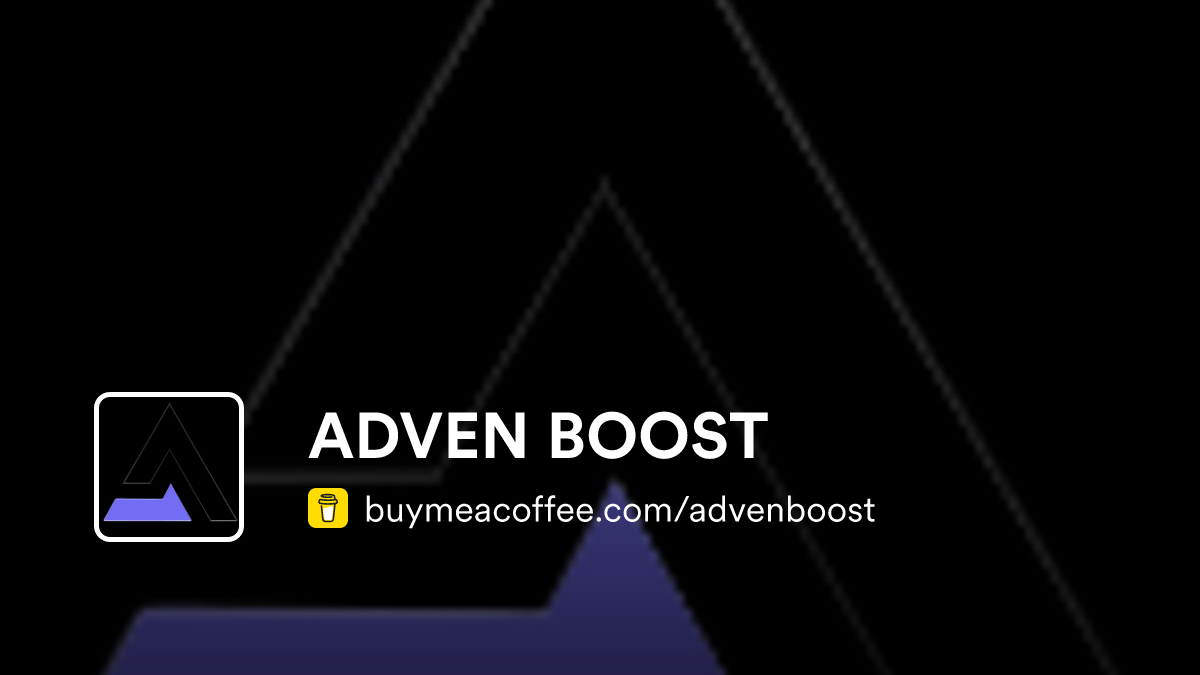 ADVEN BOOST - Buymeacoffee