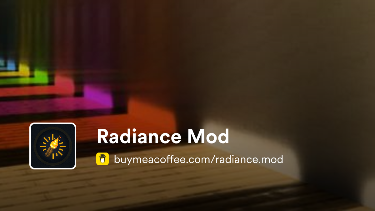 Radiance Mod - Buymeacoffee