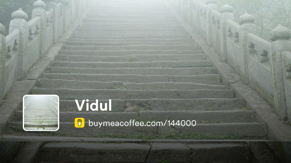 Vidul Vidul - Buymeacoffee