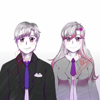 Half body colored sketches