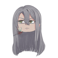 Chibi Head Sketch Commission (Monochrome)