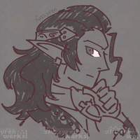 Monochrome/Limited palette sketchy portraits