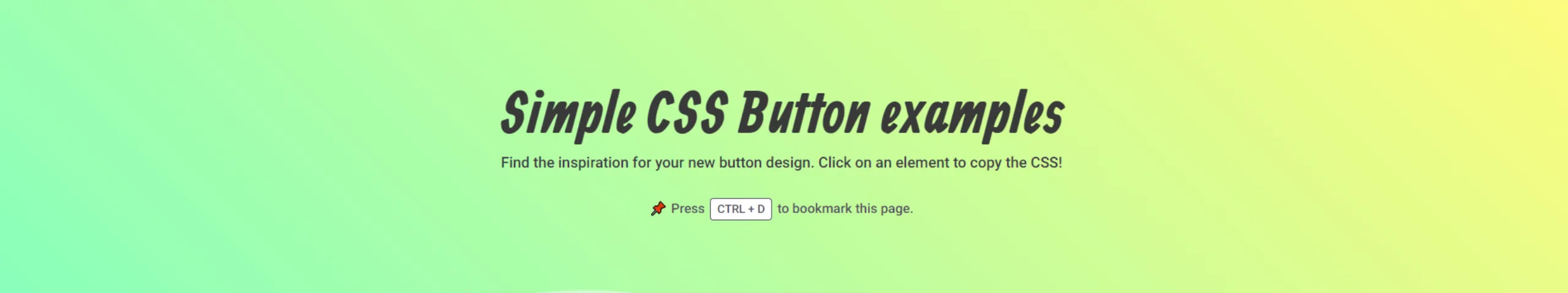 Copy & Paste CSS is Curated list of simple css elements - Buymeacoffee